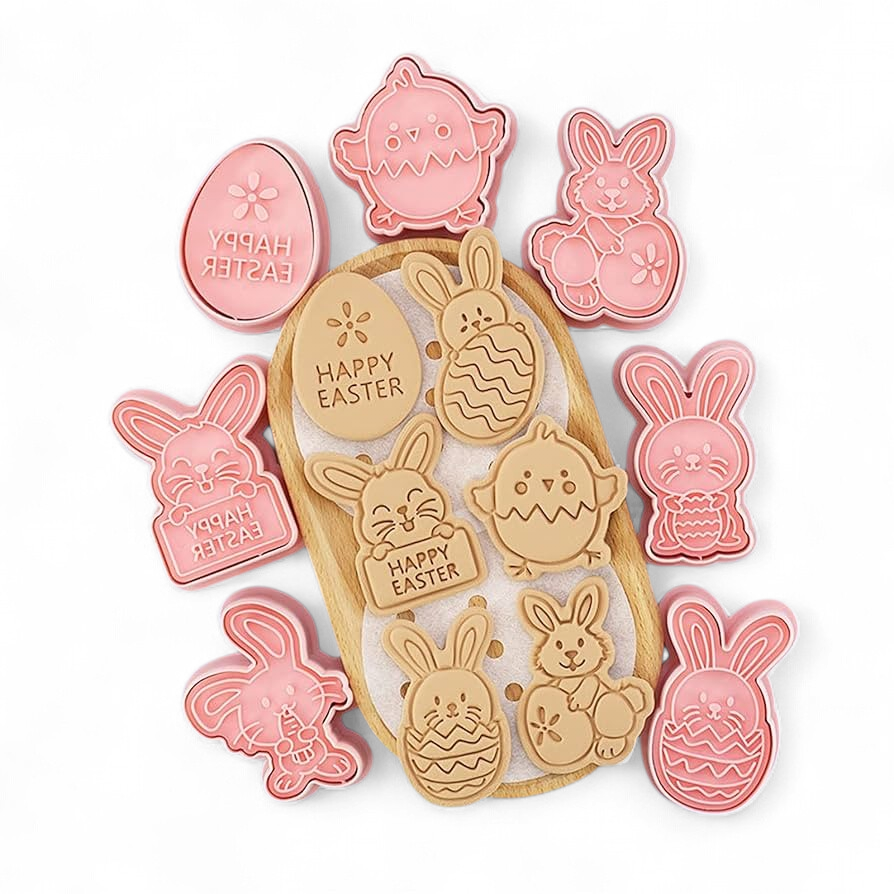 EASTER COOKIE STAMP & CUTTER SET - Set of 8