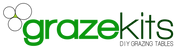 Grazekits logo with green text on a white background