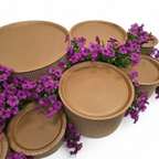 Grazing table kit with purple violet flower decorations