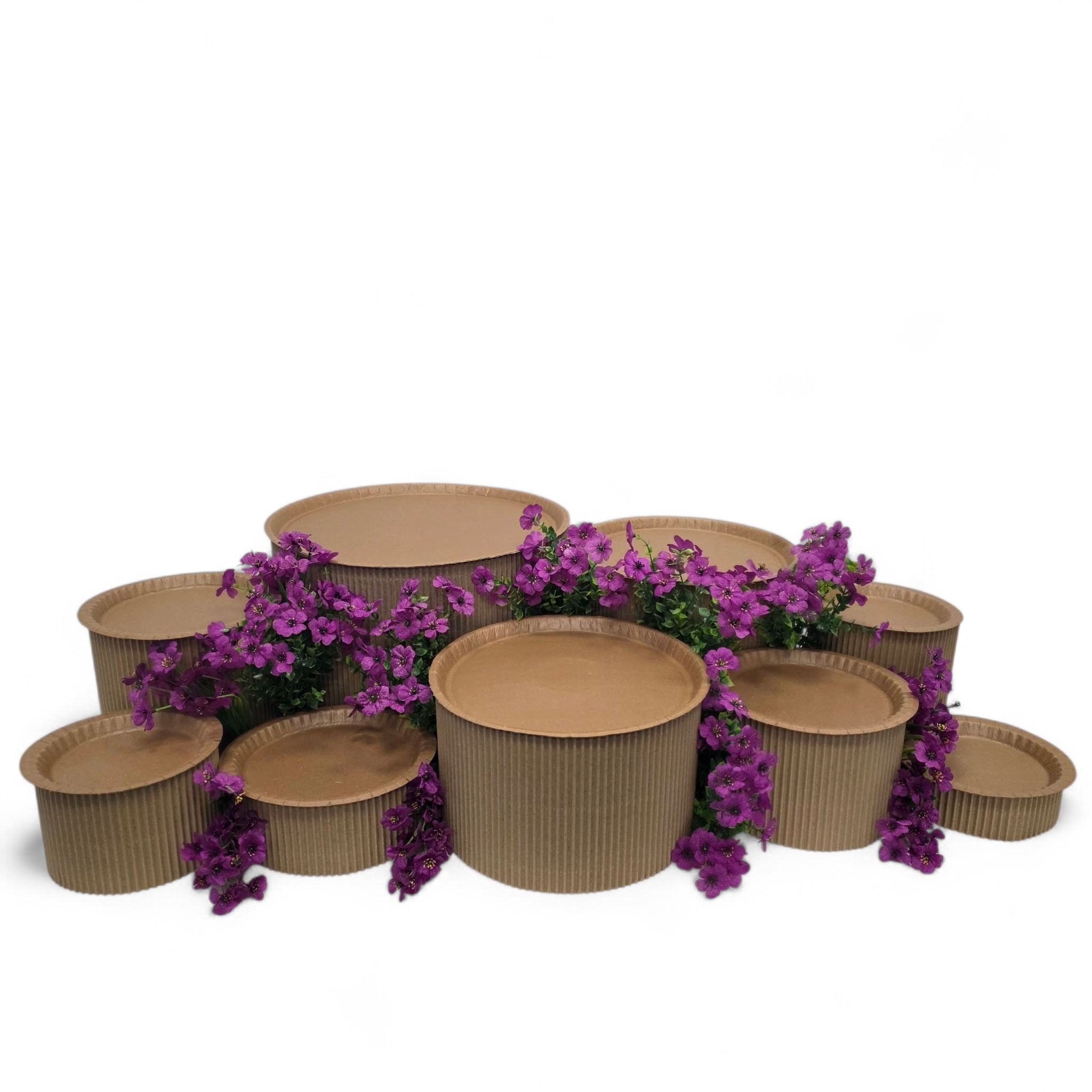 Grazing table kit with purple flowers