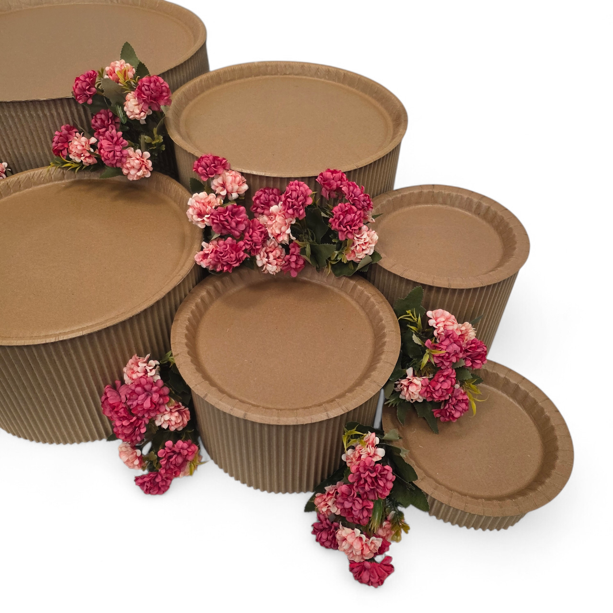 Grazing table kit with rose colored hydrangea flower decorations
