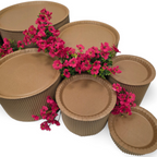Grazing table kit with birght pink flower decorations