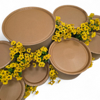 do it yourself grazing table kit with bright yellow flower decorations