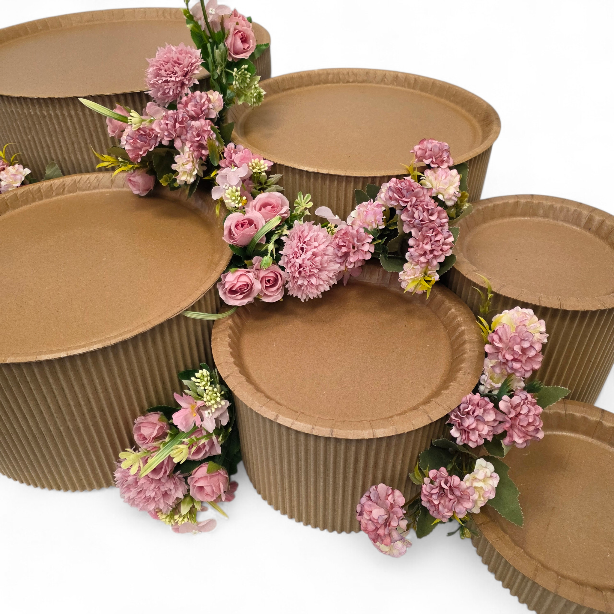 Grazing table kit with dusty pink roses, crysanthemym decorations