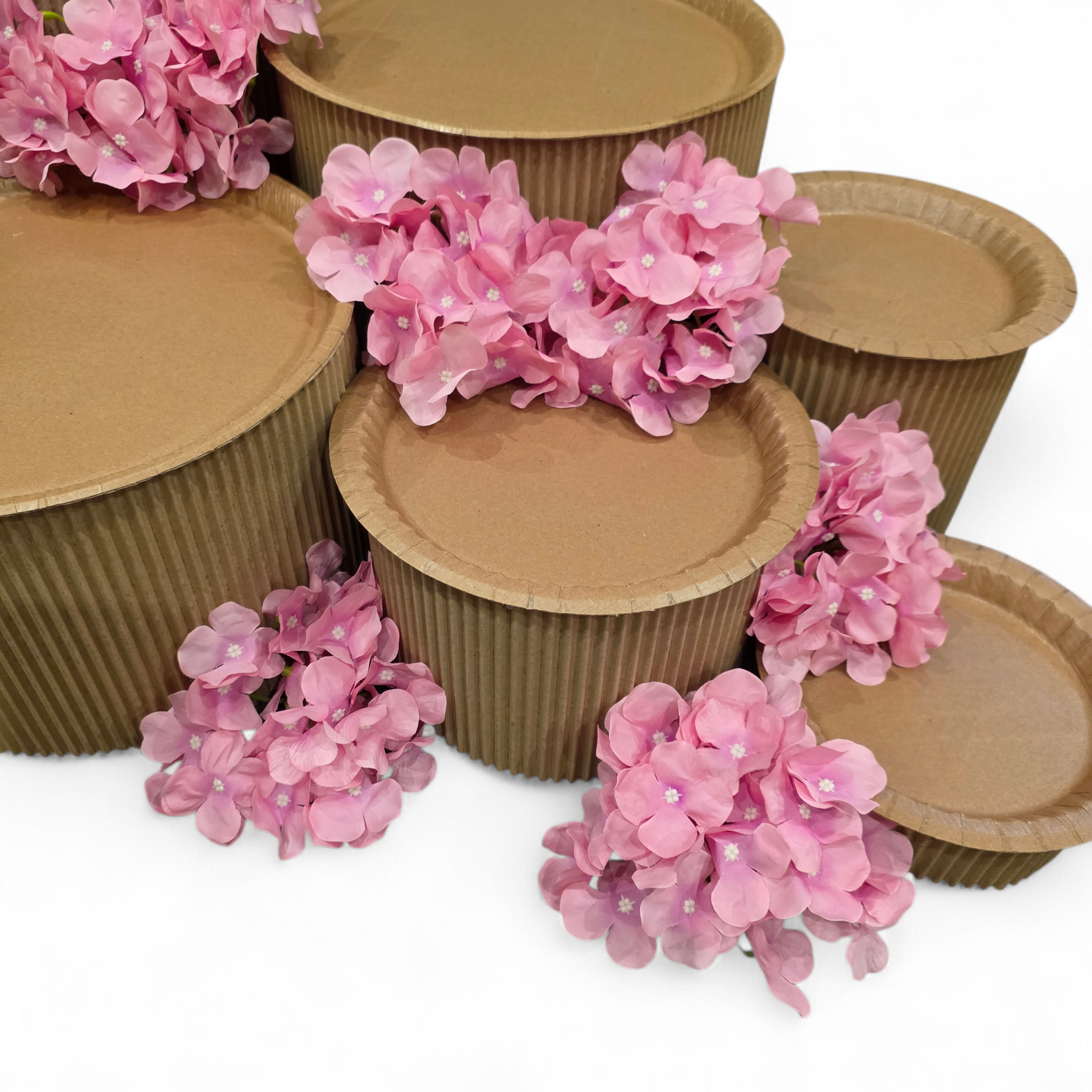 Grazing table kit with baby pink flower decorations