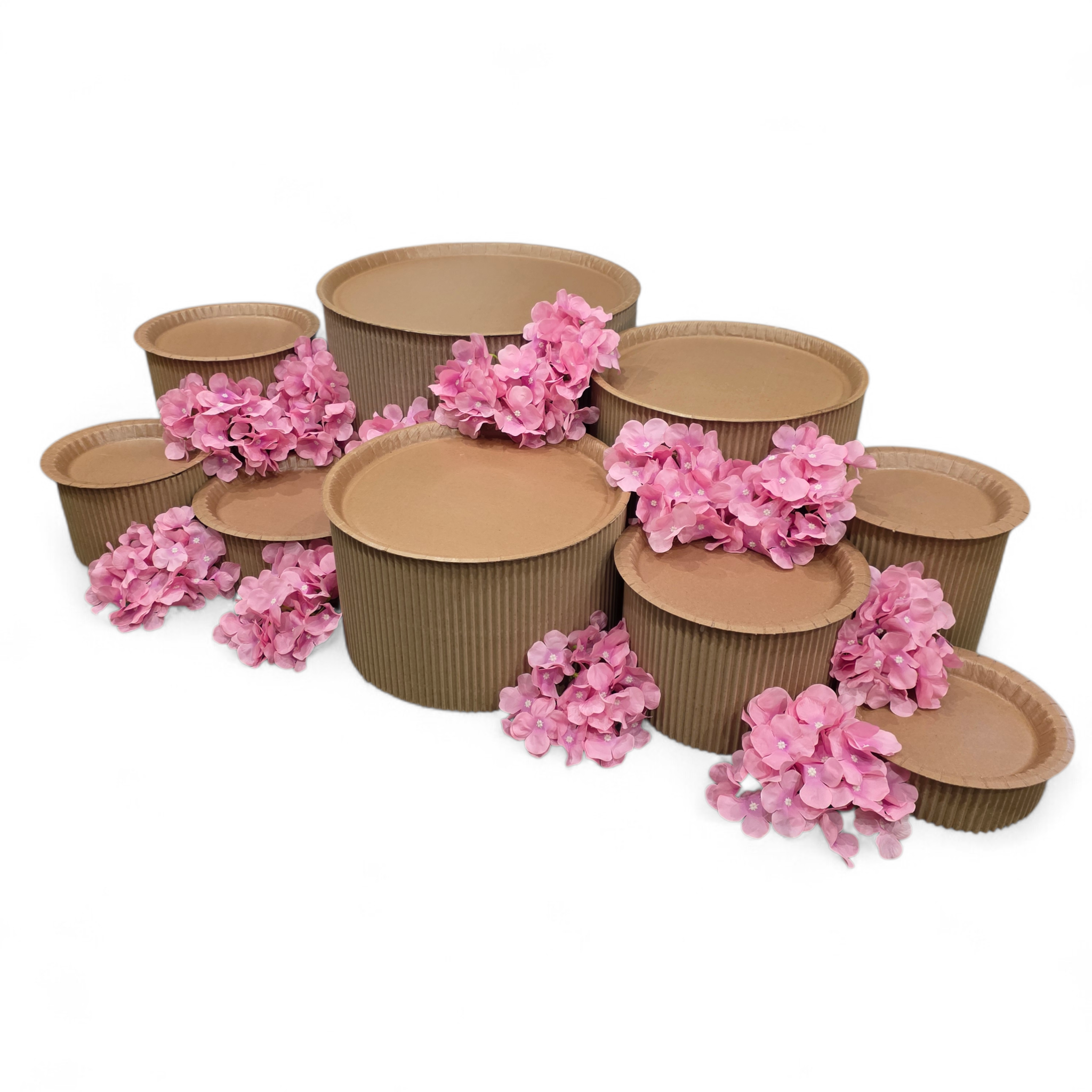 Grazing table kit with pink hydrangea flowers