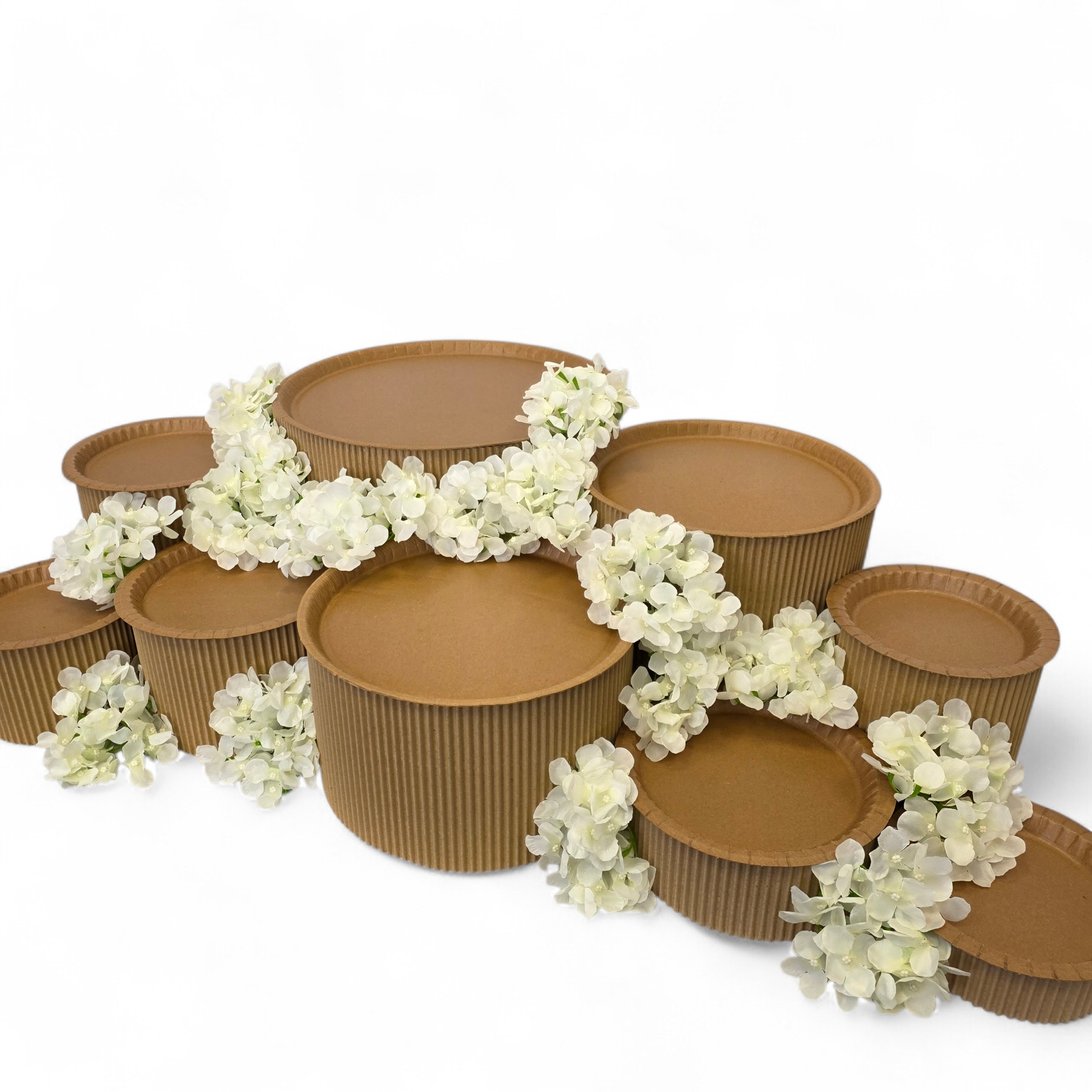 Grazing table kit with white hydrangeas