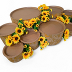 do it yourself grazing table kit with yellow sunflower decorations