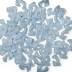 Baby blue footprint confetti