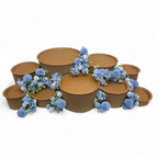 Grazing table kit with baby blue flower decorations