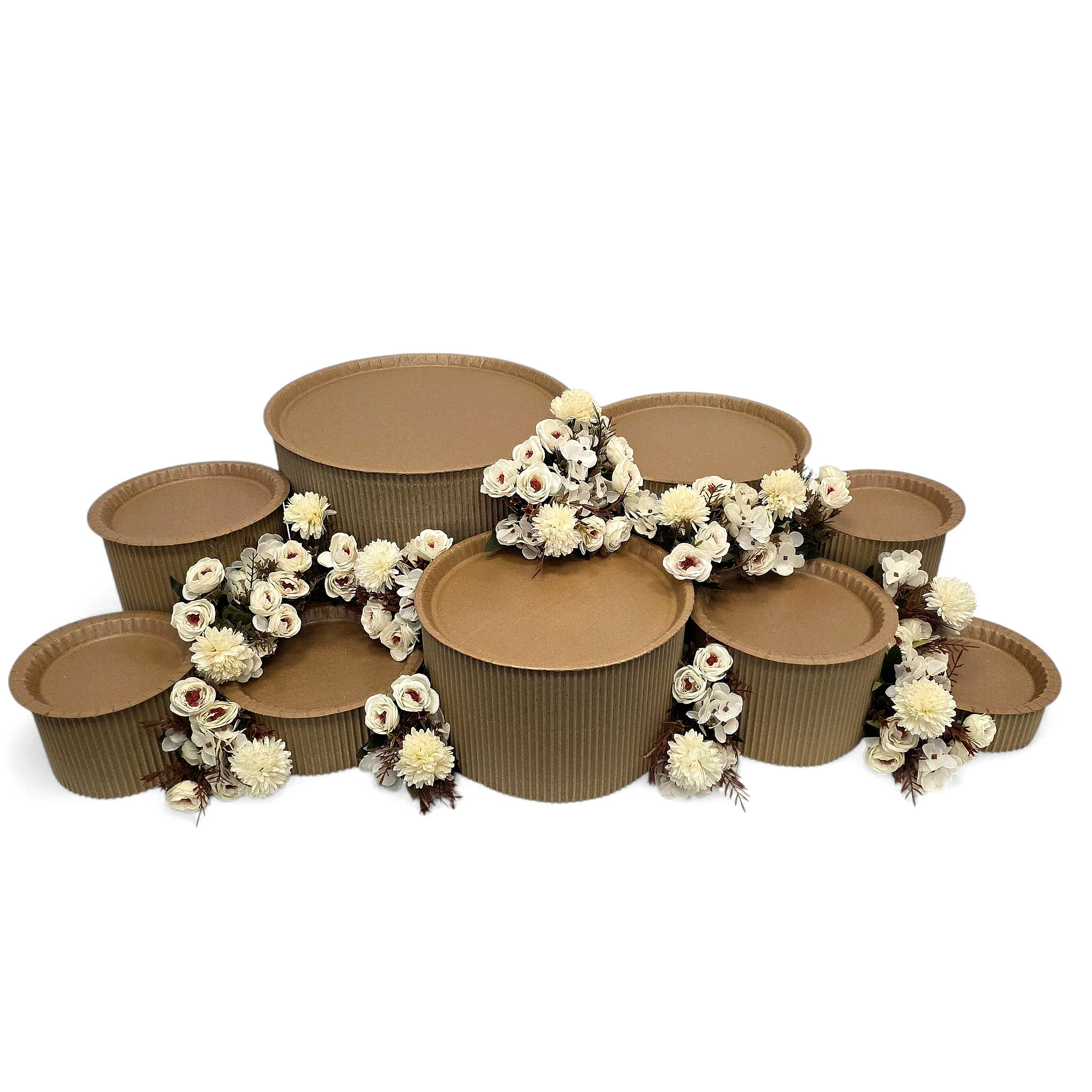 Grazing table kit with ivory flower decorations