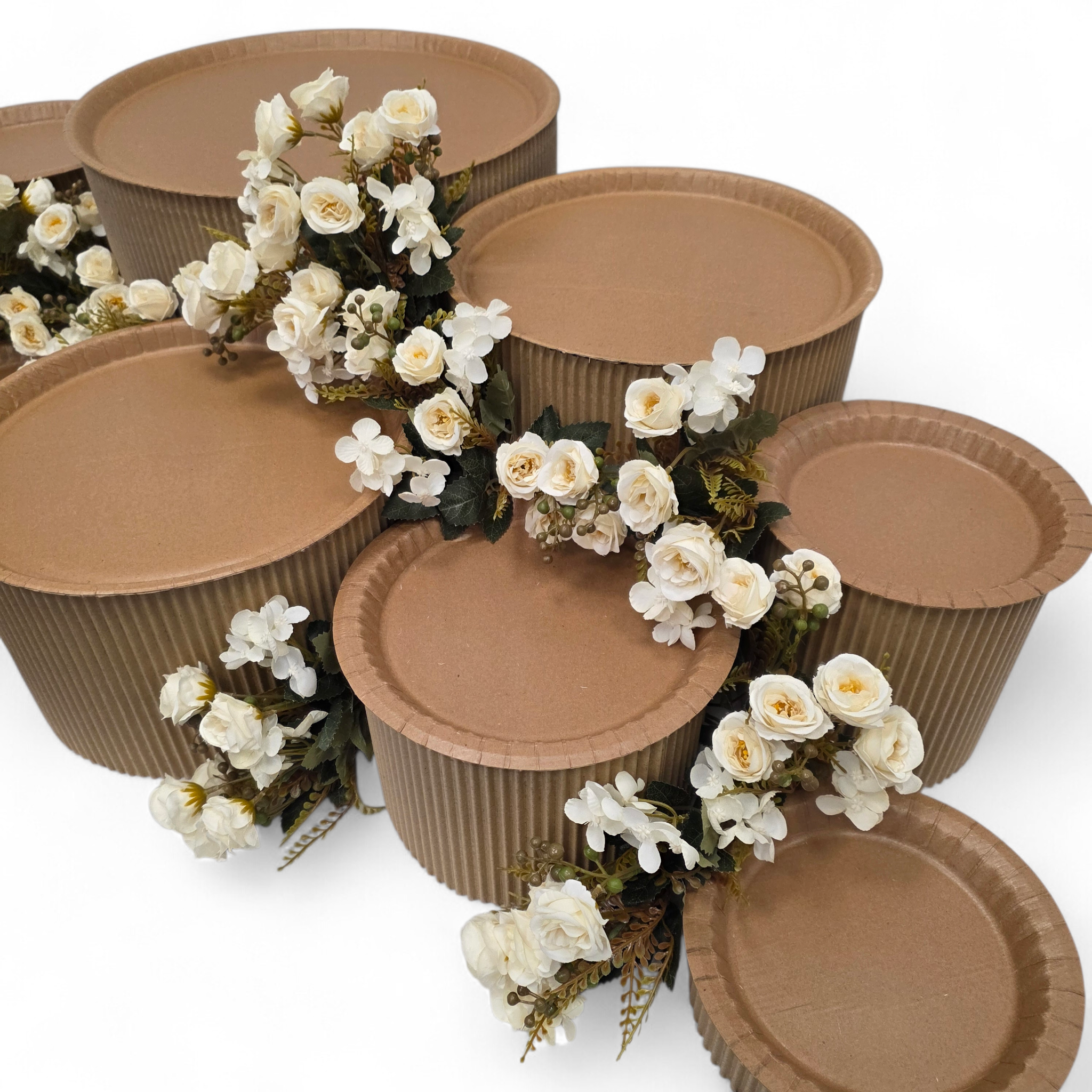 Grazing table kit with ivory white peony decorations