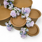 Grazing table kit with purple carnations