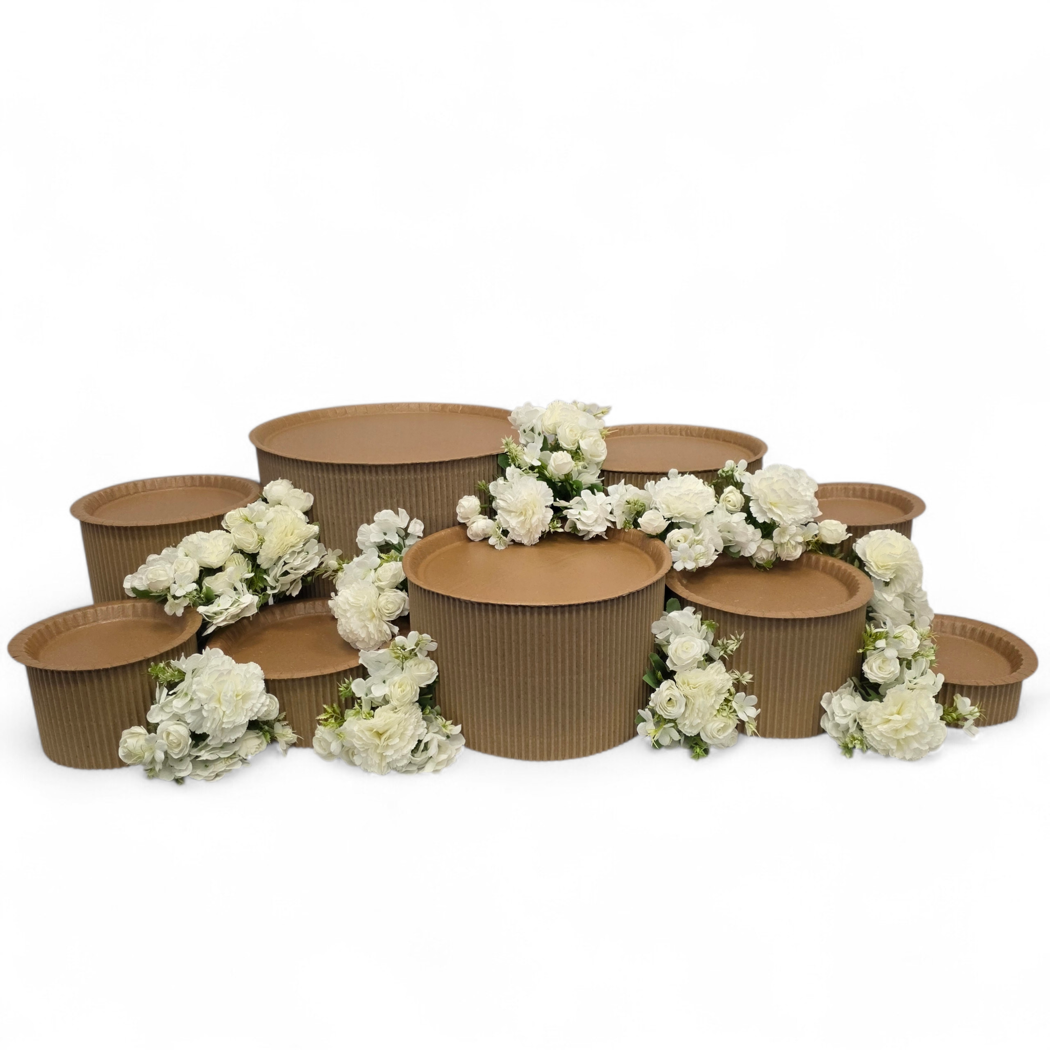 Grazing table kit with white floral decorations