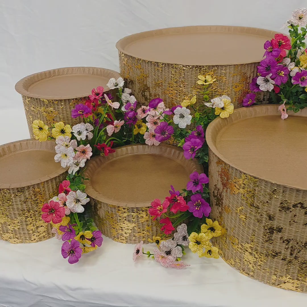 GRAZEKITS - PLATTER KIT - NATURAL / GOLD OVERLAY / VIOLET FIELDS
