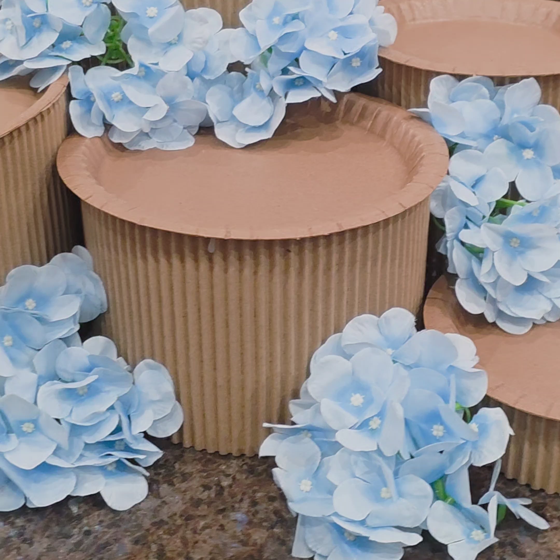 BLUE HYDRANGEAS - Floral Set